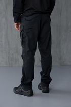 Чоловічий костюм 3в1 " Black" Rip-Stop / Форма убакс + штани Kayman + бейсболка чорний колір з липучками під шеврони 44 - зображення 11