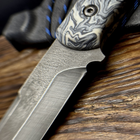 Нож БУШКРАФТ Танто Gorillas BBQ туристический (рептилия) - изображение 3