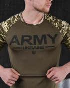 Тактическая потоотводящая мужская футболка Army M олива+пиксель (85606) - изображение 3
