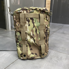 Підсумок-рюкзак сухарний на плитоноску з Моллі, Мультикам, Cordura 1000D, сумка сухарна тактична, сумка сухарка армійська - зображення 9