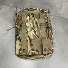 Підсумок-рюкзак сухарний на плитоноску з Моллі, Мультикам, Cordura 1000D, сумка сухарна тактична, сумка сухарка армійська - зображення 10