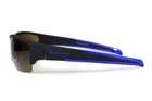 Окуляри поляризаційні BluWater Daytona-2 Polarized (brown) коричневі в чорно-синій оправі - зображення 2