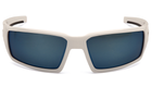 Очки защитные Venture Gear Pagosa White (ice blue mirror) Anti-Fog, зеркальные синие в белой оправе - изображение 1