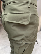 Флисовые, утепленные тактические софтшелл размер олива, зимние для военных брюки брюки xl, - изображение 5
