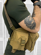 Нагрудная сумка VT-1071 разгрузка олива военная армейская на бронежилет кайот - изображение 4