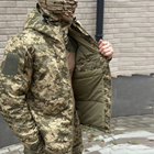 Костюм мужской на Синтепоне Куртка + Брюки / Утепленная форма с плащевой подкладкой размер 3XL - изображение 4