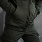Мужской зимний костюм "Shredder" Softshell на овчине / Комплект куртка + брюки олива размер 2XL - изображение 6