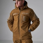 Зимовий Костюм Soft Shell на Omni-Heat з капюшоном / Чоловіча Форма Куртка + Штани койот розмір M - зображення 2