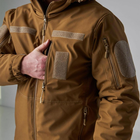 Зимовий Костюм Soft Shell на Omni-Heat з капюшоном / Чоловіча Форма Куртка + Штани койот розмір 5XL - зображення 3