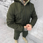 Мужской зимний костюм Softshell на мехе / Куртка + брюки "Splinter k5" олива размер 2XL - изображение 4