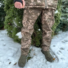 Мужской зимний костюм куртка + брюки Soft Shell с подкладкой Omni-Heat пиксель размер 2XL - изображение 3