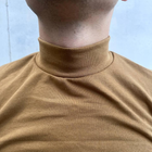 Мужской Утепленный Гольф койот / Водолазка с начесом / Теплая кофта с высокой горловиной размер M - изображение 5