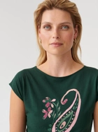Koszulka damska bawełniana Tatuum AMANDA 4 T2318.112 S Zielona (5900142286230) - obraz 3