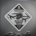 M-Tac наклейка Drones Zone світловідбиваюча Large Black - зображення 7