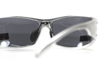 Очки защитные открытые Global Vision Bad-Ass-2 Silver (gray), серые серебристой металлической оправе - изображение 5