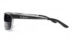 Окуляри поляризаційні BluWater Alumination-2 Silver Polarized (gray) чорні в сріблястій оправі - зображення 2