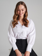 Блузка жіноча Sinsay 2856F-00X S Біла (5904298202854) - зображення 1