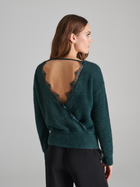 Sweter damski wizytowy Sinsay 3385F-79X XL Zielony (5904116745938) - obraz 2