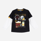 Дитяча футболка з довгими рукавами для хлопчика Chicco 09067431000000 110 см Чорна (8059609174553) - зображення 1