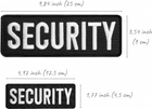 Набор шевронов с липучкой IDEIA Security Охрана 9 х 25 и 4.5 х 12.5 см вышитый патч 2 шт. (4820182651137) - изображение 6