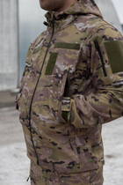 Куртка Softshell мужская Multicam с Флисовой подкладкой цвет Мультикам / Демисезонная водонепроницаемая XL - изображение 8