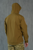 Куртка Softshell мужская KOYOT с Флисовой подкладкой цвет койот / Демисезонная водонепроницаемая S - изображение 8
