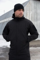 Куртка Softshell мужская Полиция с Флисовой подкладкой черная / Демисезонная водонепроницаемая 3XL - изображение 7