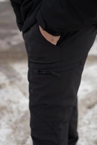 Брюки мужские SoftShell для полиции на флисе с высокой посадкой / Ветро и водозащитные штаны 3XL - изображение 5