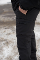 Брюки мужские SoftShell для полиции на флисе с высокой посадкой / Ветро и водозащитные штаны 3XL - изображение 6