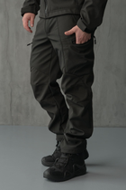 Брюки мужские SoftShell для полиции на флисе с высокой посадкой / Ветро и водозащитные штаны XL - изображение 1