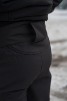Брюки мужские SoftShell для полиции на флисе с высокой посадкой / Ветро и водозащитные штаны 3XL - изображение 9