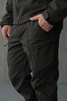 Брюки мужские SoftShell для полиции на флисе с высокой посадкой / Ветро и водозащитные штаны M - изображение 2