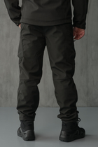 Чоловічі штани SoftShell для поліції на флісі із високою посадкою / Вітро та водозахисні штани S - зображення 3