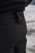 Брюки мужские SoftShell для полиции на флисе с высокой посадкой / Ветро и водозащитные штаны S - изображение 9