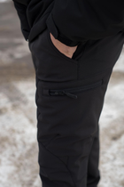 Чоловічі штани SoftShell для поліції на флісі із високою посадкою / Вітро та водозахисні штани L - зображення 5