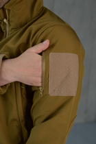 Куртка Softshell мужская KOYOT с Флисовой подкладкой цвет койот / Демисезонная водонепроницаемая 3XL - изображение 5