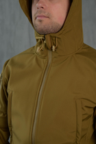 Куртка Softshell мужская KOYOT с Флисовой подкладкой цвет койот / Демисезонная водонепроницаемая 2XL - изображение 3