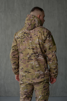 Куртка Softshell мужская Multicam с Флисовой подкладкой цвет Мультикам / Демисезонная водонепроницаемая 5XL - изображение 5