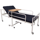 Ліжко медичне механічне функціональне Riberg АНН-11-02 з гвинтовим механізмом підйому з матрацом приліжковим столиком бічними поручнями та колесами - зображення 3