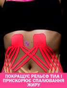 Кинезио тейп для тела спорта Красный 5см х 5м Классический Универсальный кинезиологическая лента для лица пластырь от морщин - изображение 11