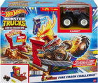 Ігровий набір Hot Wheels Monster Trucks Arena Smashers 5-Alarm Crash Challenge (1947351365370) - зображення 1