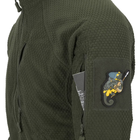 Куртка Helikon-Tex ALPHA Tactical - Grid Fleece, Olive Green S/Regular (BL-ALT-FG-02) - изображение 5