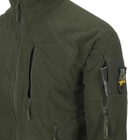 Куртка Helikon-Tex ALPHA Tactical - Grid Fleece, Olive Green M/Regular (BL-ALT-FG-02) - изображение 4