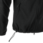 Куртка Helikon-Tex Alpha Hoodie - Grid Fleece, Black XS/Regular (BL-ALH-FG-01) - изображение 12