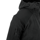 Куртка Helikon-Tex Alpha Hoodie - Grid Fleece, Black 2XL/Regular (BL-ALH-FG-01) - изображение 9