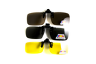 Полярізаційна накладка на окуляри (коричнева) - зображення 2
