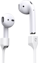 Pasek silikonowy KeyBudz AirStrapz do AirPods (RT_PST_WHT) - obraz 2