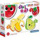 Набір пазлів Clementoni My First Puzzles Fruits 2+3+4+5 деталей (8005125208159) - зображення 1