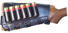 Патронташ кожаный на приклад с тиснением 12к на 6 патронов - изображение 3