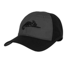 Бейсболка тактична Logo Cap One Size Polycotton Ripstop Helikon-Tex Black / Shadow Grey